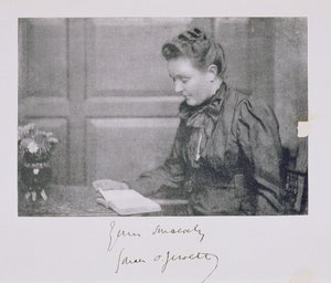 Portrait de Sarah Orne Jewett (1849-1909), vers 1890 - American School